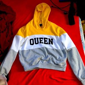 girls sweater, little bit of a crop top